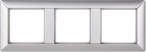 Рамка универсальная Jung EcoProfi 3-м. алюминий картинка